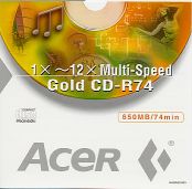 GOLD CD-R74�W���P�b�g