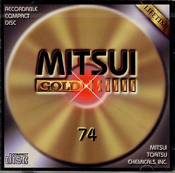 激レア 国産 三井東圧化学 金反射 CD-R 74 CD-Rメディア使用感想 三井